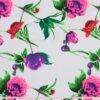 Modal Crepe De Chine Fabric, Bold Floral- Width 145cm