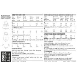 Newlook Pattern 6568 Babies' Dress, Romper And Jacket -Sewing Supplies Store new look baby sportswear pattern 6568 envelope back 2d0353d6 ad42 42ac 9f4b dffb0ad789d0