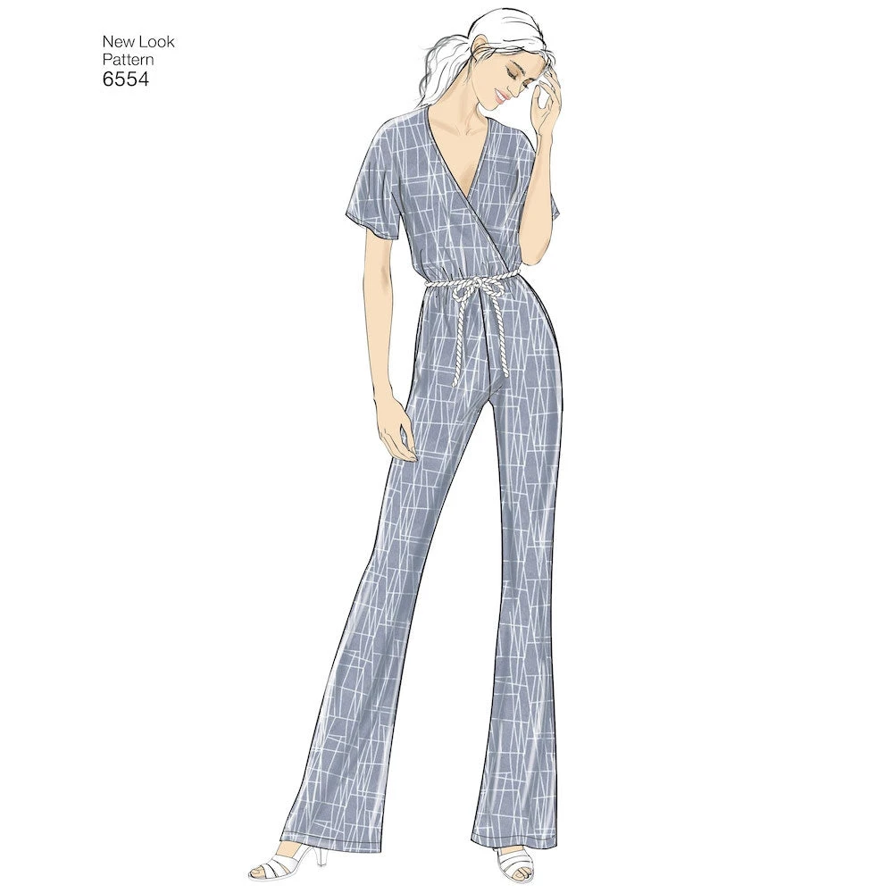 Newlook Pattern 6554 Women's Knit Jumpsuit And Dresses 3 Newlook Pattern 6554 Women's Knit Jumpsuit And Dresses - Image 3