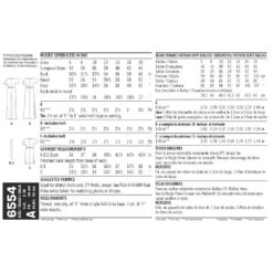 Newlook Pattern 6554 Women's Knit Jumpsuit And Dresses 12 Newlook Pattern 6554 Women's Knit Jumpsuit And Dresses -Sewing Supplies Store new look wrap jumpsuit dress pattern 6554 envelope back