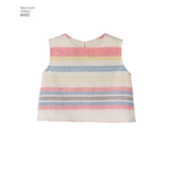 Newlook Pattern 6465 Child's Easy Top, Skirt And Shorts -Sewing Supplies Store newlook girls pattern 6465 av1c