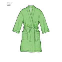 Newlook Pattern 6847 Child Robe, Pajama Pants Or Shorts And Knit Tops -Sewing Supplies Store newlook girls pattern 6847 av3 ce9c62e0 34ee 4ec8 9367 eb98775a1dcd