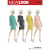 Newlook Pattern 6524 Women’s Dress With Sleeve Variations