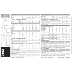 Newlook Pattern 6142 Miss/Men Separates -Sewing Supplies Store newlook unisex scrubs pattern 6142 envelope back 796a755a 0c77 43b3 913b 913e765f5555