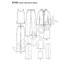 Newlook Pattern 6142 Miss/Men Separates -Sewing Supplies Store newlook unisex scrubs pattern 6142 front back view 1fa5ebaf 5714 4b67 affe 2e31460d5414