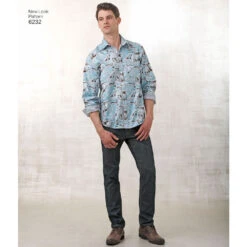 Newlook Pattern 6232 Misses' And Men's Button Down Shirt -Sewing Supplies Store newlook unisex scrubs pattern 6232 av2 680bcad8 f009 4629 8e71 eb85e83a4cb7