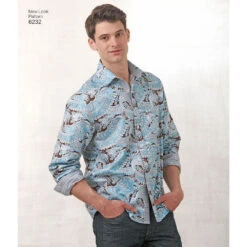 Newlook Pattern 6232 Misses' And Men's Button Down Shirt -Sewing Supplies Store newlook unisex scrubs pattern 6232 av2a ed0ad610 3f0d 4f62 8844 60f7b0db4a2d