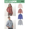 Newlook Pattern 6232 Misses' And Men's Button Down Shirt
