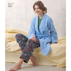 Newlook Pattern 6233 Unisex Pants, Robe And Knit Tops -Sewing Supplies Store newlook unisex scrubs pattern 6233 av1