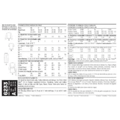 Newlook Pattern 6233 Unisex Pants, Robe And Knit Tops -Sewing Supplies Store newlook unisex scrubs pattern 6233 envelope back f90325f8 9de7 487e a3ce 99f44e45acee