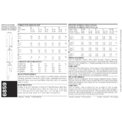 Newlook Pattern 6859 Misses, Men And Teens Pajama Pants And Shorts -Sewing Supplies Store newlook unisex scrubs pattern 6859 envelope back 9afe2b0c 5d44 40c6 a73d 06c205a843ab