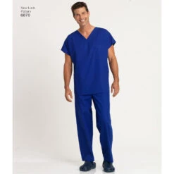 Newlook Pattern 6876 Unisex Scrub Top And Pants And Misses Scrub Top -Sewing Supplies Store newlook unisex scrubs pattern 6876 av2 3f37cee8 5f7f 460d b154 aed3c773b0d5