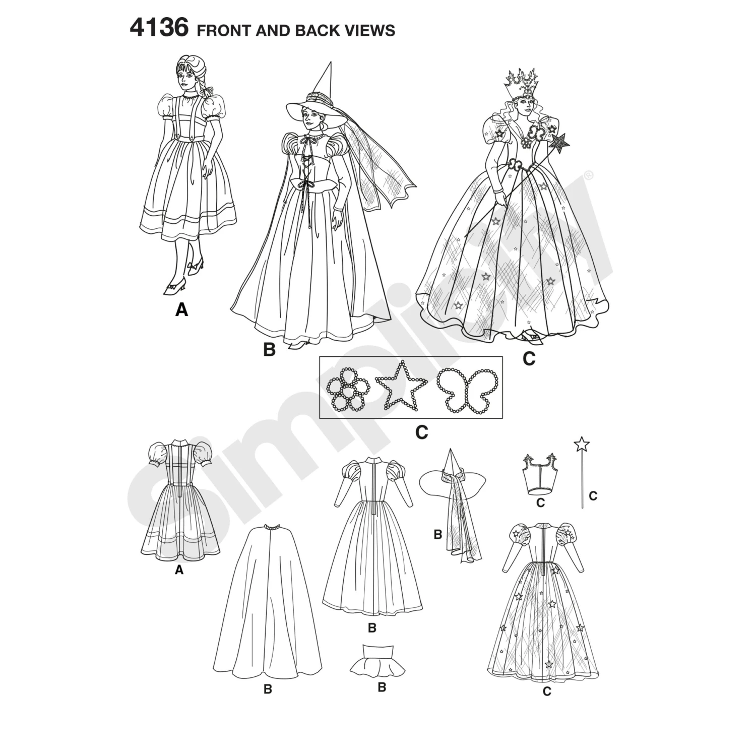 Simplicity Pattern 4136 Women's Costumes 2 Simplicity Pattern 4136 Women's Costumes - Image 2