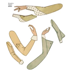 Simplicity Pattern 8695 Women's Vintage Set Of Sleeves -Sewing Supplies Store simplicity vintage sleeves 1930s pattern 8695 AV4 scaled