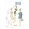 Vogue Pattern V9255 Misses' Lined Halter Bra And Shorts, And Square-Neck Coverup With Pockets